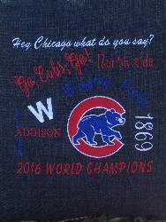 Chicago Cubs throw pillow