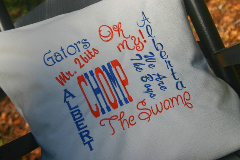 University of Florida throw pillow