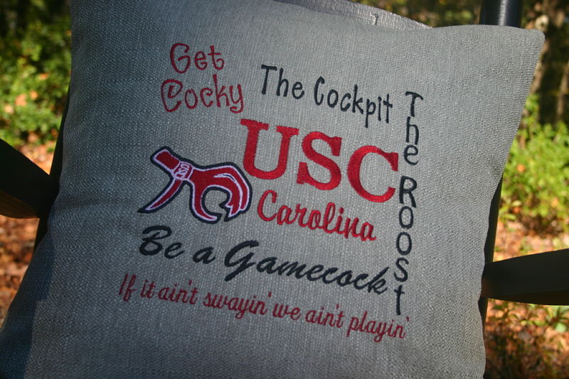 University of South Carolina throw pillow