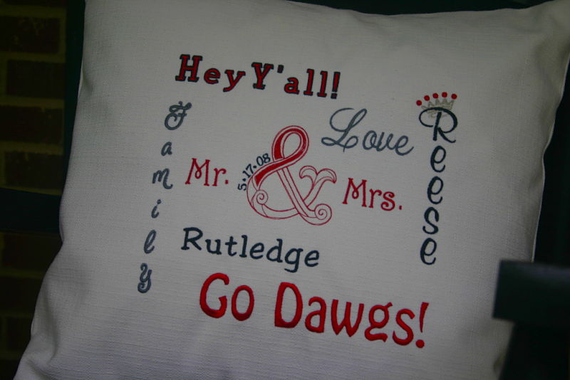 Premium custom keepsake pillow - Cream
